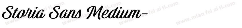Storia Sans Medium字体转换